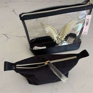 Victoria’s Secret  , Black and Gold Cosmetic Bags Set.